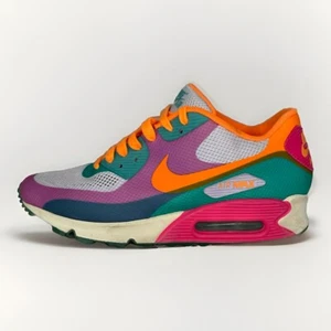 NIKE AIR MAX 90 HYPERFUSE PREMIUM "MULTI COLOR" VIOLET Women’s SZ 10 454460-500 - Picture 1 of 12
