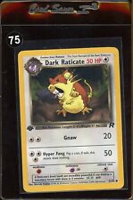1st Edition Team Rocket Dark Raticate 51/82 Pokemon Card Near Mint 