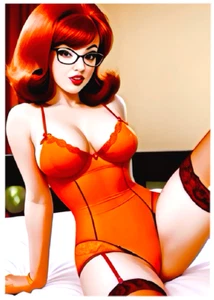 Sexy VELMA DINKLEY - Tema de Dormitorio * ACEO Personalizado * Divertida Novedad * Tarjeta de Arte - Imagen 1 de 2