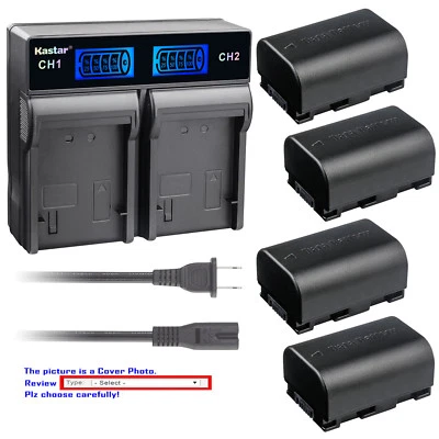Cargador rápido de batería LCD Kastar para JVC BNVG107 Everio GZ-HM670 Everio GZ-HM690 Foto 1 de 4
