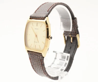 Reloj Hombre Vintage [Exc+5] Seiko Dolce 7741-5100 Oro Tungsteno Cuarzo JAPÓN Foto 1 de 4