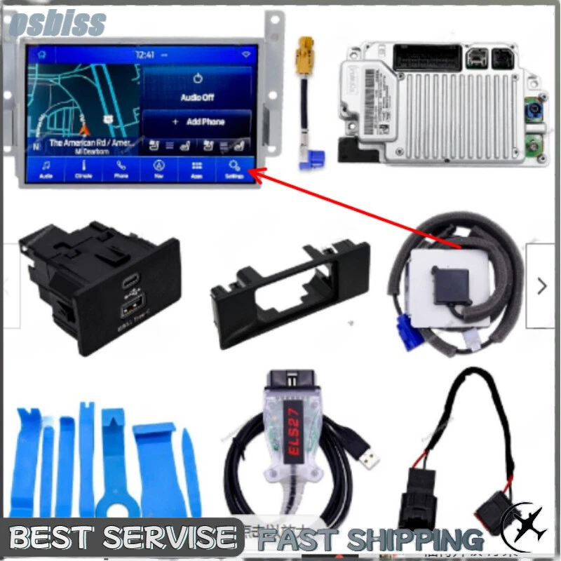 Sync1 to Sync3 Upgrade Kit 4"to8" Fit for Ford F150 2013-2014 w/Carplay Navi OEM - Image 1 of 2