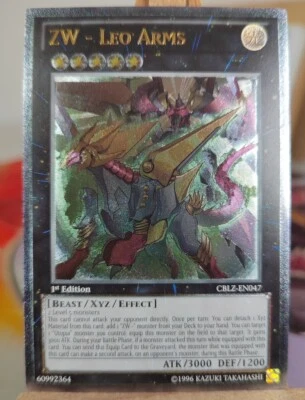 ZW - LEO ARMS - CBLZ-EN047 Ultimate Rare / 1st Edition Near Mint XYZ 5⭐ - Bild 1 von 3