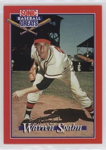 1995 MLB Players Alumni Sonic/Pepsi Baseball Greats Warren Spahn HOF