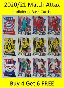 2020/21 Match Attax UEFA Base Cards German Teams - Buy 4 Get 6 FREE Bayern
