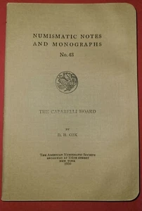 ANS Notes and Monographs #43: The Caparelli Hoards - Cox - 1930 - Picture 1 of 1