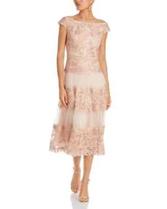 Tadashi Shoji Off-the-Shoulder Embroidered Dress MSRP $518 Size 2 #1B 2433 - Picture 1 of 3