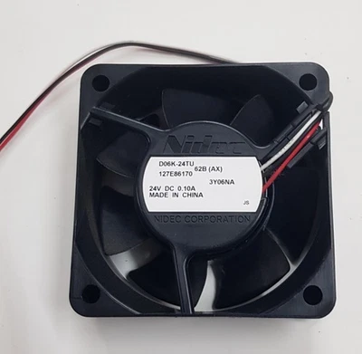 Nidec D06-24TU 24V 0.1A Brushless Fan 60x60x25mm 3-wire - Image 1 of 3