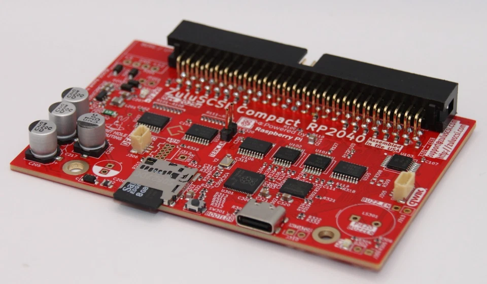 ZuluSCSI Compact RP2040 - un emulador SCSI-2 (y 1) con USB-C - Montado en EE. UU. - Imagen 1 de 4