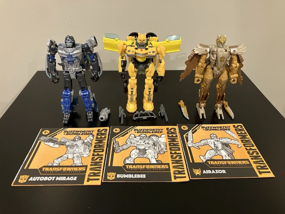 Transformers Rise Of The Beasts Jungle Mission Mirage Bumblebee Airazor Complete - Image 1 of 1
