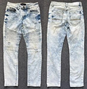 Southpole Distressed Denim Biker Jeans, Excellent Condition Boy's 16 - Picture 1 of 10