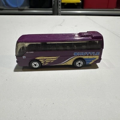 (1F) Matchbox Ikarus Coach Bus Shuttle Purple Body Used But Minor Wear Marks - Image 1 of 4