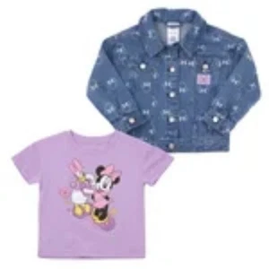 Minnie Mouse Kids' Denim Jacket and Tee Set - Picture 1 of 5