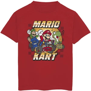 Nintendo ☆ Big Boys' Super Mario Kart T-Shirt ☆ Sizes S(8)-M(10/12) - Picture 1 of 3