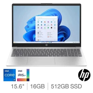 HP Laptop Pavilion SE i7-13 GEN , 16GB RAM, 512B SSD 15.6" Full HD Silver VAT - Picture 1 of 14