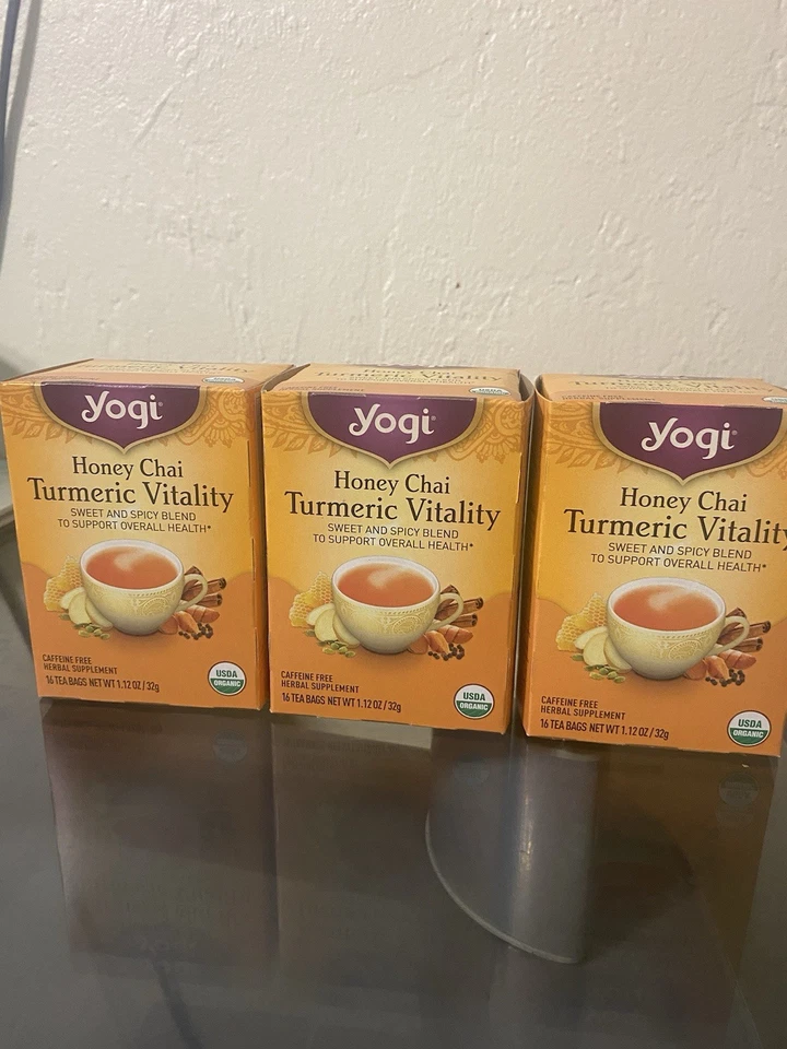 Yogi Honey Shai Té Tumérico 16 Bolsas de Té Paquete de 1 Envío Gratis Mundo Foto 1 de 1