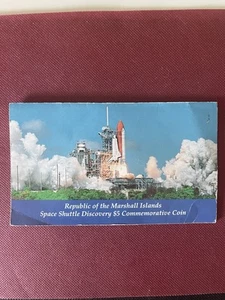 Space Shuttle Discovery $5 Commemorative Coin - Republic of the Marshall Islands - Picture 1 of 2