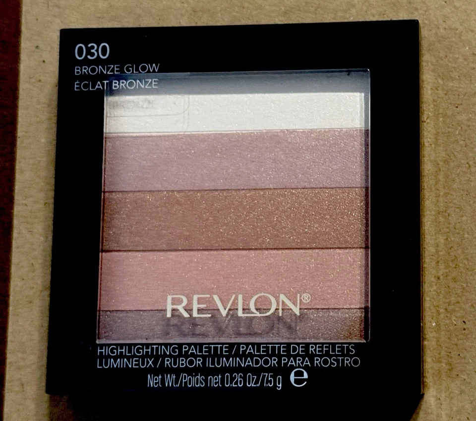 Revlon Highlighting Palette 030 Bronze Glow 0,26 Oz/75g Novo Selado - Imagem 1 de 2
