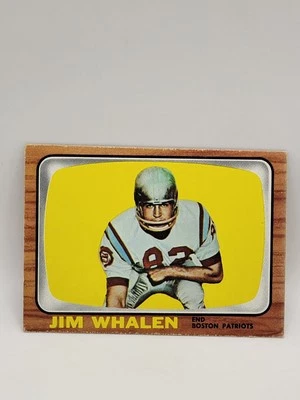 1966 Topps Football Card # 14 Jim Whalen - Boston Patriots (VG) - Image 1 of 2