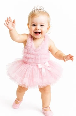 18M Pink All Ruffle Petti Dress Popatu snap Enclosure - Imagem 1 de 4
