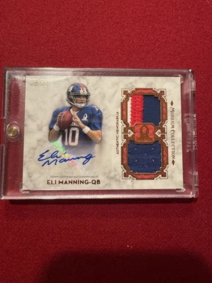 2013 Museum Collection Autograph Dual Jersey Eli Manning #PBSS-EM 25/25 Giants - Image 1 of 4