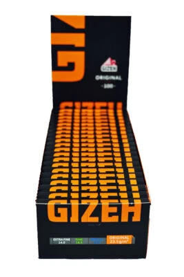 Gizeh Orange Magnet (Gizeh Black) Original Blättchen 20 Hefte à 100 Blatt