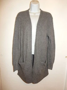 MADEWELL WOOL/ALPACA/ELASTANE GRAY LONG SLEEVE V-NECK OPEN FRONT CARDIGAN S/M/L - Picture 1 of 14