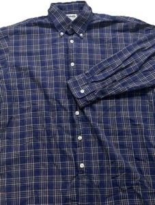 Ping Collection Button Up Long Sleeve Collared Shirt Men’s Size MediumPlaid Blue - Picture 1 of 10