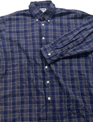 Ping Collection Button Up Long Sleeve Collared Shirt Men’s Size MediumPlaid Blue - Image 1 of 4