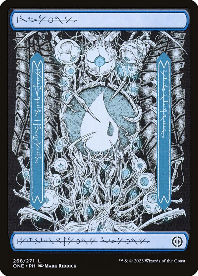 Magic the Gathering (mtg): ONE: Island (268) - Full Art - Foil - Showcase - Image 1 of 1