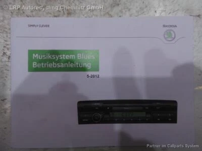 Skoda Fabia 2 II BJ 2012 original Autoradio Radio Blues 5J0035152A CD MP3 - Bild 1 von 4
