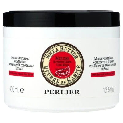 Mousse corporal de manteca de karité Perlier con extracto de naranja sangre siciliana JUMBO 13,5 oz Foto 1 de 4