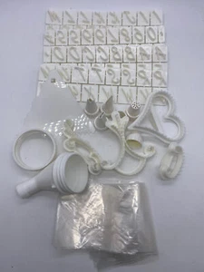 Bundle of White Cake Making/Decorating/Piping Tools/Stamps - Picture 1 of 8