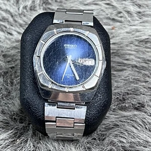 Vintage Seiko Automatic Mechanical Watch 7006-7219 Blue Dial 7006A 36mm WORKS - Bild 1 von 16