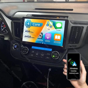 4+64G 10.1" Car Stereo Radio For Toyota RAV4 2013-2018 Android 13 GPS Navi WIFI - Picture 1 of 16