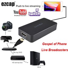 HDMI Video Capture Card Game Recording Box for iOS Android Phone Live Stream Box