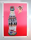 Howard Finster ANGEL BABY WITH COCA COLA  SIGNED Silkscreen 22/125 (A04-D17)