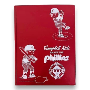 Vintage 1983 Phillies Campbell Kids Bi-Fold Notebook Collectible Promo Rare MLB - Picture 1 of 2