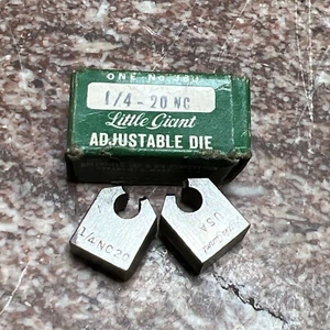 Neu aus altem Lagerbestand Greenfield Little Giant Nr. 380 verstellbares Stanz-Set 1/4" - 20 NC USA ~ (1-F1) - Bild 1 von 1
