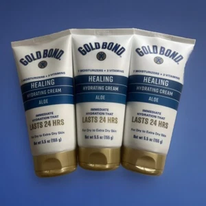 (3) Crema hidratante Gold Bond HEALING con aloe 5,5 oz para piel seca a extra seca - Imagen 1 de 2