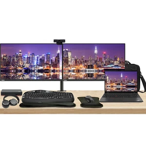 Lenovo T16 Gen 2 16" 16GB RAM, ThinkPad with 2 x ThinkVision T27i 27" Monitors - Picture 1 of 8