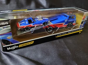 Rampa de transporte Maisto Elite Firestone/Cupé Corvette 1969 1:64 Chevy NHRA - Imagen 1 de 1