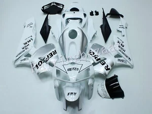 Fit for 2005 06 CBR600RR REPSOL Silver White ABS Injection Bodywork Fairing Kit - Picture 1 of 8