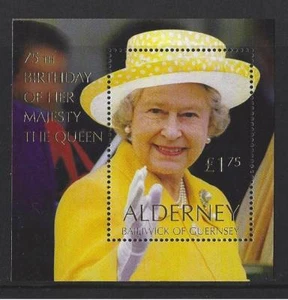 ALDERNEY 2001 QUEEN'S 75TH BIRTHDAY UNMOUNTED MINT, MNH - Picture 1 of 1