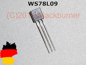 3/ 5/ 10Stck. WS78L09 78L09 TO-92 9V 100mA Spannungsregler Voltage Regulator IC - Bild 1 von 4