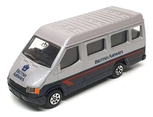 Corgi Appx 12cm Long C676/7 - Ford Transit Van (British Airways) Silver Dk Blue - Picture 1 of 5