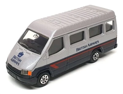 Corgi Appx 12cm Long C676/7 - Ford Transit Van (British Airways) Silver Dk Blue - Image 1 of 4