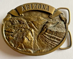 Arizona State Scenic View of Grand Canyon Belt Buckle by Arroyo Grande M-25 1978 - Picture 1 of 6