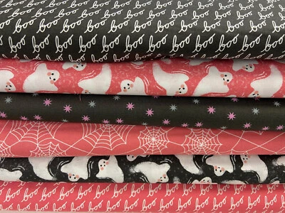 Hey Boo by Lella Boutique for Moda Cotton Fabric by 1/4 Metre*  Various Designs - Image 1 of 4