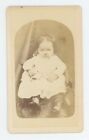 Antique CDV Circa 1870s Adorable Little Girl in Dress Hucks San Francisco, CA